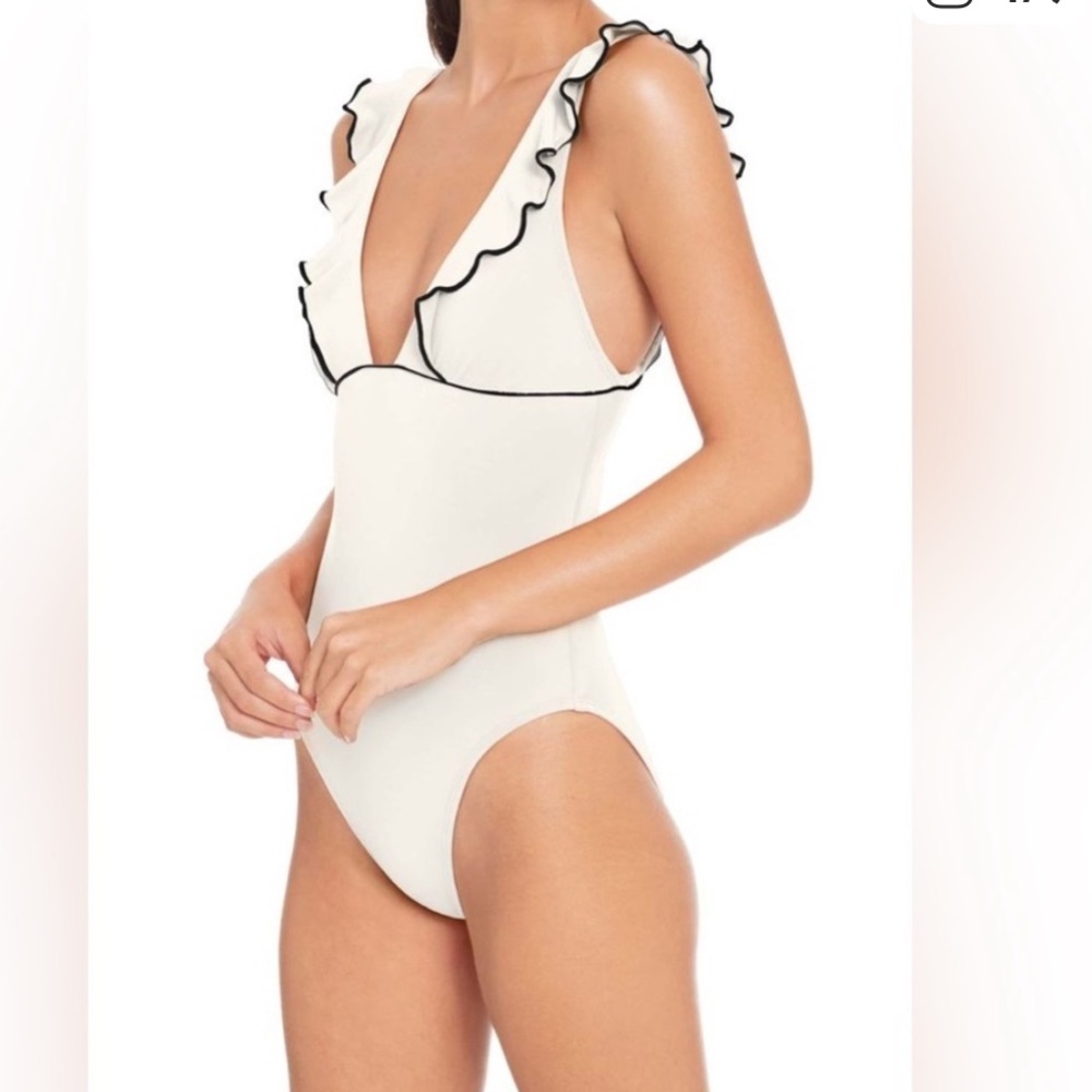 Robin Piccone Malia Ruffle One-Piece Swimsuit